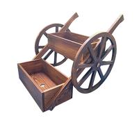 Scatola di fioriere di vagoni in legno multiple