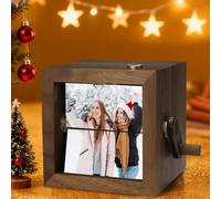 Scatola di Flipbook d'ardore romantica su ordinazione su ordinazione, album fotografico su misura di moto della manovella della mano di Diy, scatola creativa di amore per la coppia di nozze