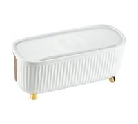 Scatola di gestione dei cavi di ricarica in ABS decorativo Elegante Power Strips Contenitore di immagazzinaggio Socket Holder con coperchio Gestione dei cavi da scrivania