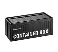 Scatola di gestione dei cavi - Organizzatore del cavo a forma di container | Gestione Organizzatore di cavi a forma di contenitore di grandi dimensioni | Materiale dei fianchi, scrivania di a pro