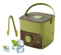 Scatola di ghiaccio per congelatore - plastica resistente, cubetti, vassoio di ghiaccio | Contenitore con coperchio e secchio integrato, grande capacità per cottura, feste, picnic e frigorifero