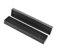 Scatola di gioielli 1pc, scatola di cartone spugna di velluto per confezione regalo bracciale collana, nero, 21.3x4.3x2.3cm
