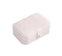 Scatola di gioielli, Portagioielli Cofanetto, Organizer Gioielli Portagioielli da viaggio, Custodia Piccola da Gioielleria, per Anelli Orecchini Collane Bracciali (Bianco)