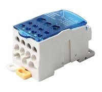 Scatola di giunzione alimentazione compatta per guida DIN con morsettiera da 80A