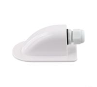 Scatola di giunzione con passacavo solare per cavi da 2,5-6 mm², guida per l'ingresso del tetto in ABS per camper, barca, yacht, pannello fotovoltaico, resistente alle intemperie, colore nero (bianco)