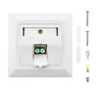 Scatola di Giunzione Fibra Ottica FTTH, Adattatore LC-APC Duplex a Parete Bianco Keystone LWL per Installazione Facile, Ideale per Reti Ethernet e Connessioni Veloci