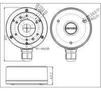 Hikvision Digital Technology DS-1280ZJ-XS Caja de conexiones