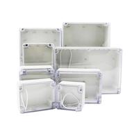 Scatola di giunzione impermeabile, grande, visibile, impermeabile, scatola di plastica trasparente, alloggiamento elettronico, strumento, scatola di giunzione elettrica, 1 pezzo (290-210-60)