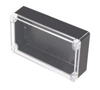 Scatola Di Giunzione Impermeabile In Plastica ABS Nera Scatole Elettriche Custodia For Progetto Elettronico Fai Da Te Contenitore Alimentazione Coperchio Trasparente Protezione Adeguata