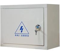 Scatola di Giunzione Impermeabile IP66, Contenitore Elettrico in Acciaio Laminato a Freddo per Uso Interno/Esterno, Scatola incernierata Antipolvere con Piastra di Montaggio e Serratura, 500x400x180