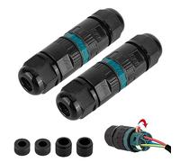 Scatola Di Giunzione Impermeabile Ip68 3 Pezzi Connettore Stagno Manicotto Di Collegamento Cavo Sotterraneo Del Area Esterna 3 Poli Diametro Del Cavo 5-12 Mm, Scatole Derivazione Da Esterno