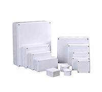 Scatola di giunzione in ABS, custodia per progetti elettrici fai-da-te, impermeabile, per esterni, antipolvere, con connettore IP55, 85 x 85 x 50 mm