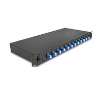 DELOCK 67003 - Scatola di giunzione in fibra ottica da 19'', 12x LC duplex OS2,