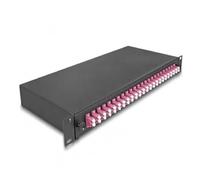 DELOCK 67011 - Scatola di giunzione in fibra ottica da 19'', 24x LC duplex OM4,