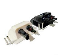 Scatola di giunzione per cavi in ABS resistente all'acqua, confezione da 2 alloggiamenti resistenti alle intemperie per celle e cavi, 26 mm², montaggio con colla per camper, yacht e barche