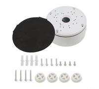 Scatola di giunzione per telecamere a circuito chiuso per telecamere, design robusto in metallo con efficiente organizzazione dei cavi (12 cm)