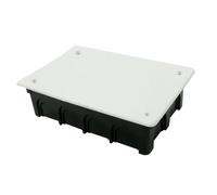 Scatola di giunzione rettangolare 200 x 130 x 60 mm, struttura robusta e ermetica, ideale per collegamenti elettrici e protezione dei circuiti.