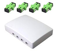 Scatola di giunzione terminale ottico a fibra ottica con 4 flange SC, 4 porte in fibra pannello Box Desktop Place FC LC SC flange per FTTH, FTTO, FTTD