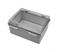 Scatola di giunzione trasparente con copertura trasparente, custodia in ABS impermeabile IP66, design con fibbia a cerniera per protezione contatore elettrico esterno, 220 x 170 x 110 mm