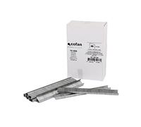 Scatola di graffe | Per graffatrice pneumatica | Modello 80/6 mm | 10000 unità | Graffe per graffatrice ad aria compressa a pressione | Dimensione: 1 x 1,25 mm