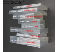 Scatola di imballaggio per giochi trasparente da 10 pezzi, adatta per custodie di protezione per N64 NES SNES GB GBA GBC NGPC Switch PS3 PS4 PS5