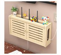 Scatola Di Immagazzinaggio A Parete WiFi, Scatola Di Immagazzinaggio Router Wireless Legno Router Decorativo Senza Fili Ordina Hider Mensola Della Testa Del Letto A Parete Ripiani Galleggianti