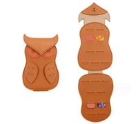 Scatola di immagazzinaggio arrotolabile portatile a forma di gufo dei cartoni animati per accessori sportivi e intrattenimento, Giallo, misura