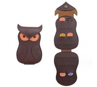 Scatola di immagazzinaggio arrotolabile portatile a forma di gufo per accessori sportivi e intrattenimento S8W4, Marrone, misura