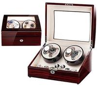 Scatola di immagazzinaggio automatica per orologi Scatola di immagazzinaggio della collezione di gioielli organizzatore titolare doppio automatico orologi avvolgitore per gemelli anelli perni