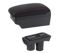 Scatola di immagazzinaggio Bracciolo Per Auto, Scatola Portaoggetti Interna Accessorio Per Lo Stile Degli Interni Per Citroen C-Elysee C3-XR(E1 Red Line)