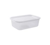 Scatola di immagazzinaggio da 1 pezzo impilabile con dimensioni di copertura disponibili Conservazione della spesa Resistenza alla temperatura Sigillatura degli alimenti Utilizzabile nel microonde(B)