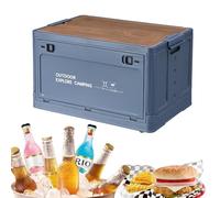 Scatola di immagazzinaggio da campeggio - Contenitore pieghevole portatile, organizer da giardino | scatola contenitore multiuso, coperchio , struttura compatta in rete, manici facili da