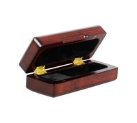 Scatola di immagazzinaggio del bocchino del sassofono di legno scatola di immagazzinaggio portatile del bocchino dello strumento scatola di protezione della fodera di flanella della scatola del boc