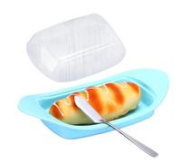 Scatola di immagazzinaggio del burro, contenitore alimentare a forma di barca antipolvere, contenitore per burro per frigorifero, regalo di casa, compleanno, festa della mamma, sala da pranzo