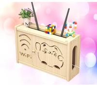 Scatola di immagazzinaggio del router del router del supporto del rack del router della scatola di immagazzinaggio del router wireless Wifi estensione dello scaffale del router, B-36x24cm
