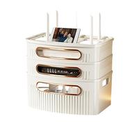 Scatola di immagazzinaggio del router Wifi, scatola di immagazzinaggio del router realizzata in Pet, scatola di immagazzinaggio sovrapposta di dissipazione del calore, copertura del router dei cavi