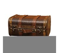 Scatola di immagazzinaggio del tesoro - Cassa dei pirati in legno, portamonete vintage | Gioielli KeepSake Organizer Container, Classic Home Decor Accent Case, scatola per la configurazione della sala