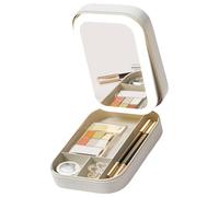 Scatola di immagazzinaggio del trucco illuminata a LED Scatola di immagazzinaggio dei monili attrezzata della luce del LED e degli occhiali di trucco Combo per le donne moderne