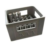 Scatola di immagazzinaggio della batteria impilabile per 20 batterie 2A o 30 3A con alta capacità e robusta struttura della cassa della batteria