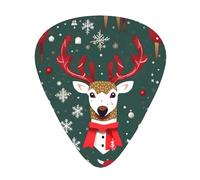 Scatola di immagazzinaggio dell'organizzatore della stampa del cervo di Natale di spessore differente plettri per chitarra acustica