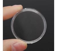 Scatola di immagazzinaggio di plastica rotonda della capsula della moneta della capsula di 25mm per la raccolta di monete forniture per ultra spessa alta trasparenza caso con chiusura sicura