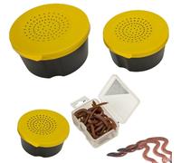 Scatola di immagazzinaggio 'esca, scatola 'attrezzatura da con l'esca - Scatola di immagazzinaggio 3 pezzi scatola di attrezzatura per i lombrichi - supporto leggero 'esca, accessori