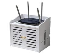 Scatola di immagazzinaggio for Router WiFi con Porta for Ufficio e casa - Scatola Decorativa for Copertura Router a Prova di umidità, Scatola Decorativa for Nascondere la Scatola WiFi (Size : 36x26x2
