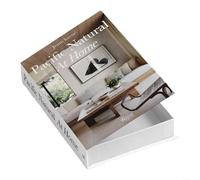Scatola di immagazzinaggio minimalista della decorazione domestica progettata come un libro falso con spazio interno per riporre discretamente piccoli oggetti e migliorare l'estetica della stanza (FH