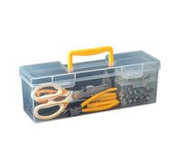 Scatola di immagazzinaggio per hardware | Organizzatore di componenti,Scatola trasparente con scomparti per parti garage strumenti chiavi meccaniche viti marcatura