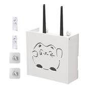 Scatola di immagazzinaggio per router WiFi - Moderno organizer per la gestione dei cavi, scatola del router nascosta | Scatola nascosta per router a parete, archiviazione router WiFi monta