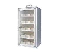 Scatola di immagazzinaggio per telefono cellulare con 12/24/36/48/60/72 slot, armadio in lega di alluminio con serratura, armadietto telefonico sicuro per ufficio, Aula, palestra. (26,5 x 20 x 55 cm)