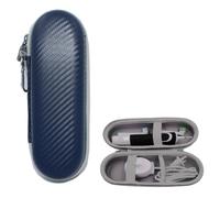 Scatola di immagazzinaggio portatile dello spazzolino da denti elettrico, custodia rigida impermeabile di EVA di immagazzinamento, custodia protettiva della copertura, Blu brillante, Scatola