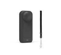 Scatola di immagazzinaggio portatile per Insta360 X5/X4 Lens Screen Protector Case Cover Anti-goccia antipolvere Custodia da viaggio con cinturino da polso
