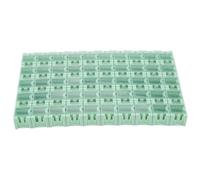 Scatola di immagazzinaggio SMT SMT, scatola contenitore SMT da 50 pezzi, custodia per mini componenti elettronici SMD verde, per ufficio e fabbrica, Verde